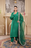 3 Piece - Embroidered  Suit - RW25-14