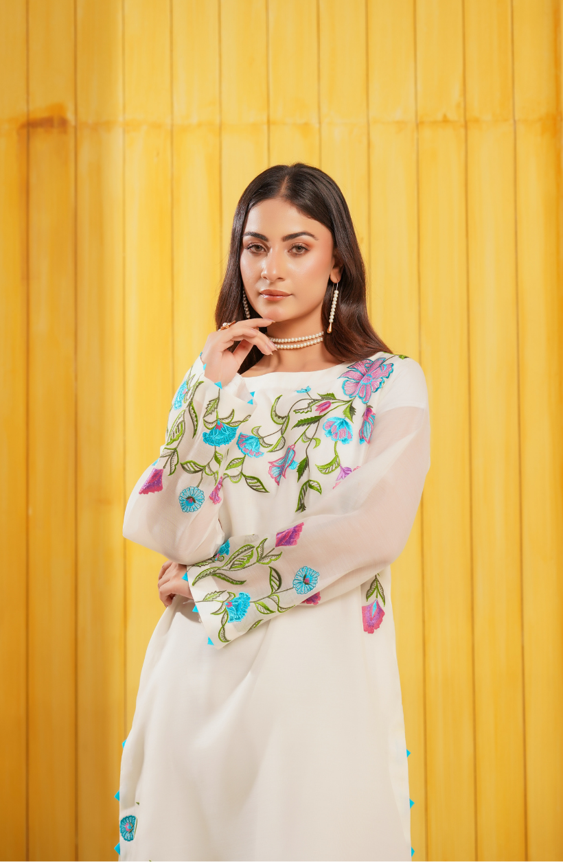 2 Piece - Embroidered Suit - RW25-04