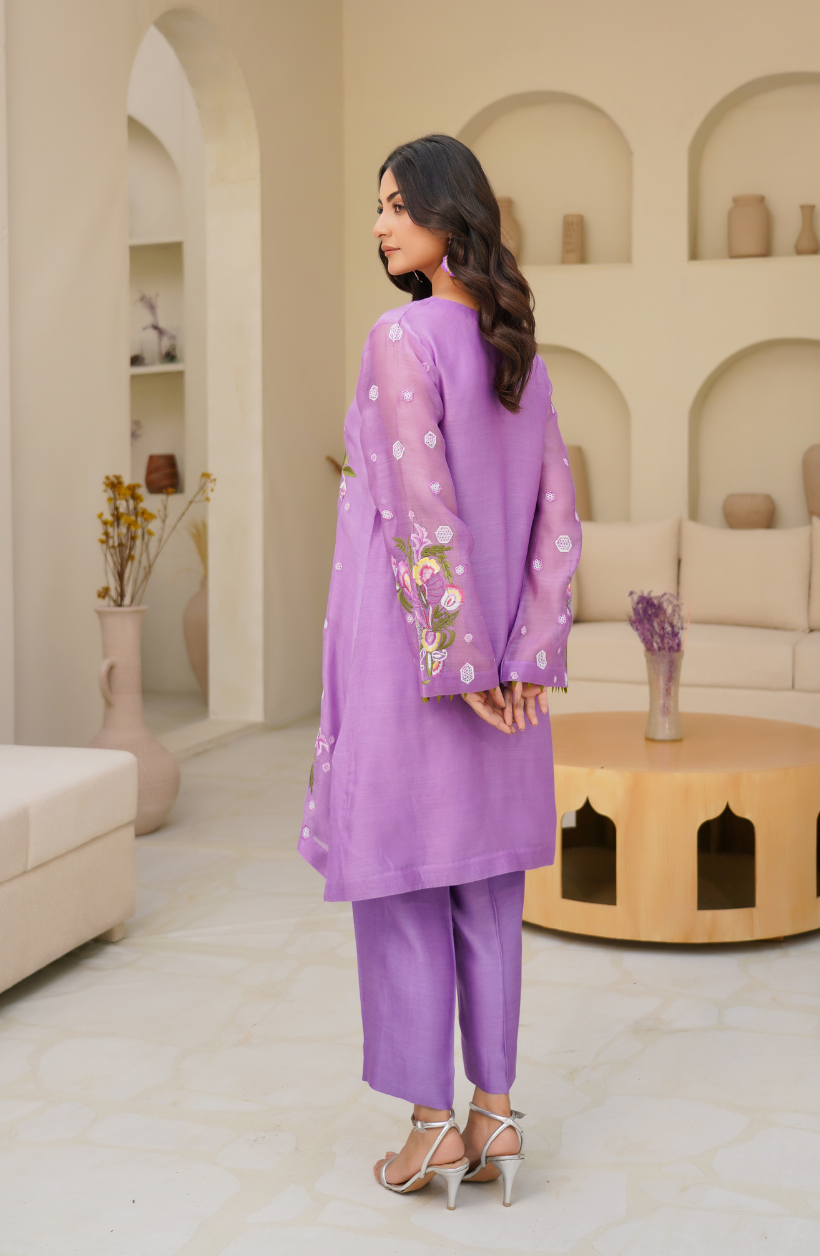 2 Piece - Embroidered Suit - RW25-02