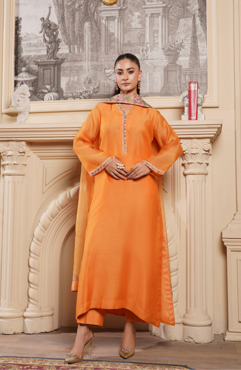 3 Piece - Embroidered Suit - RW25-13