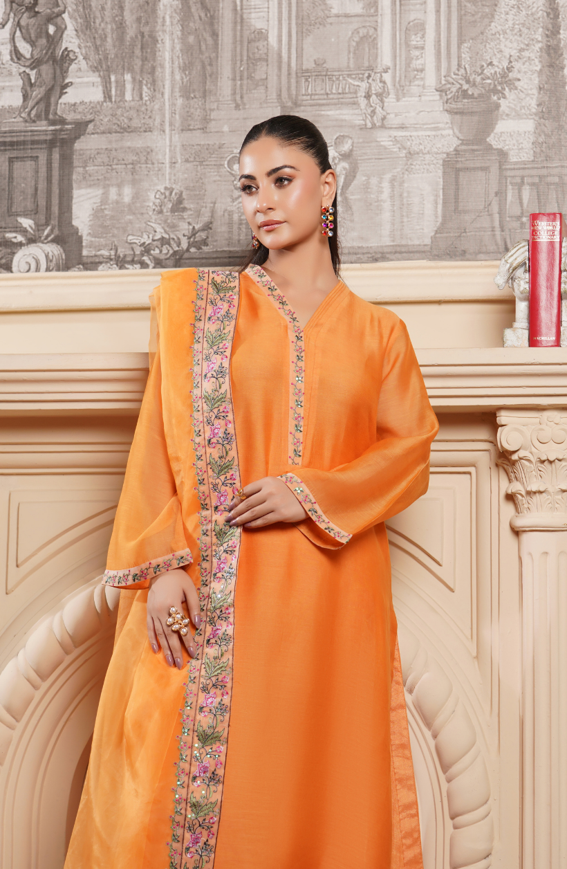 3 Piece - Embroidered Suit - RW25-13