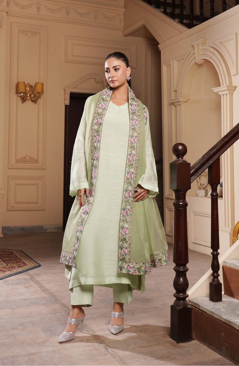 3 Piece - Embroidered Suit - RW25-12