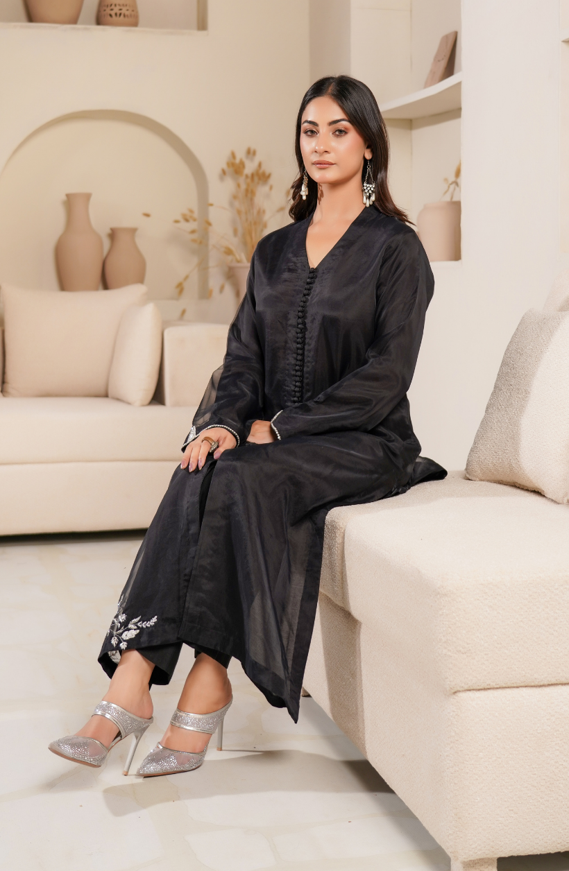 2 Piece - Adda Work Embroidered  Suit - LW25-21