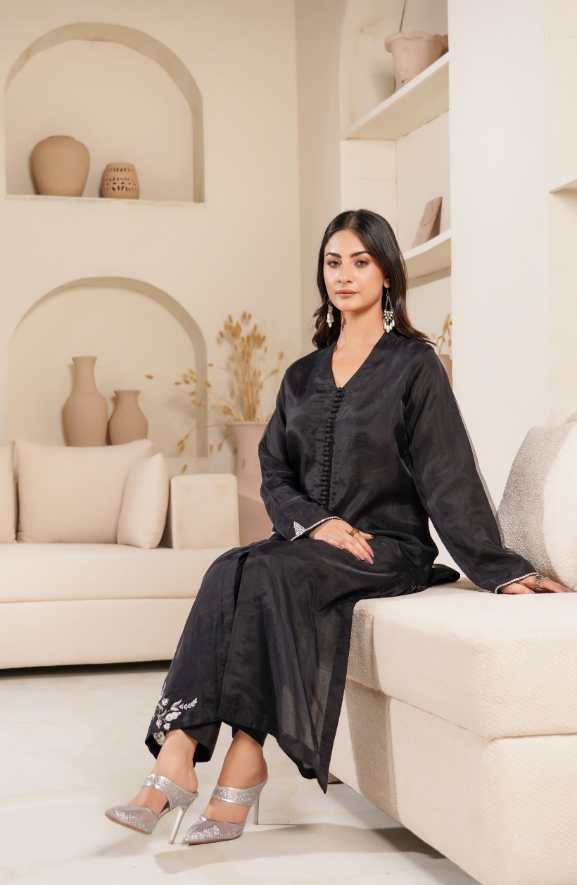 2 Piece - Adda Work Embroidered  Suit - LW25-21