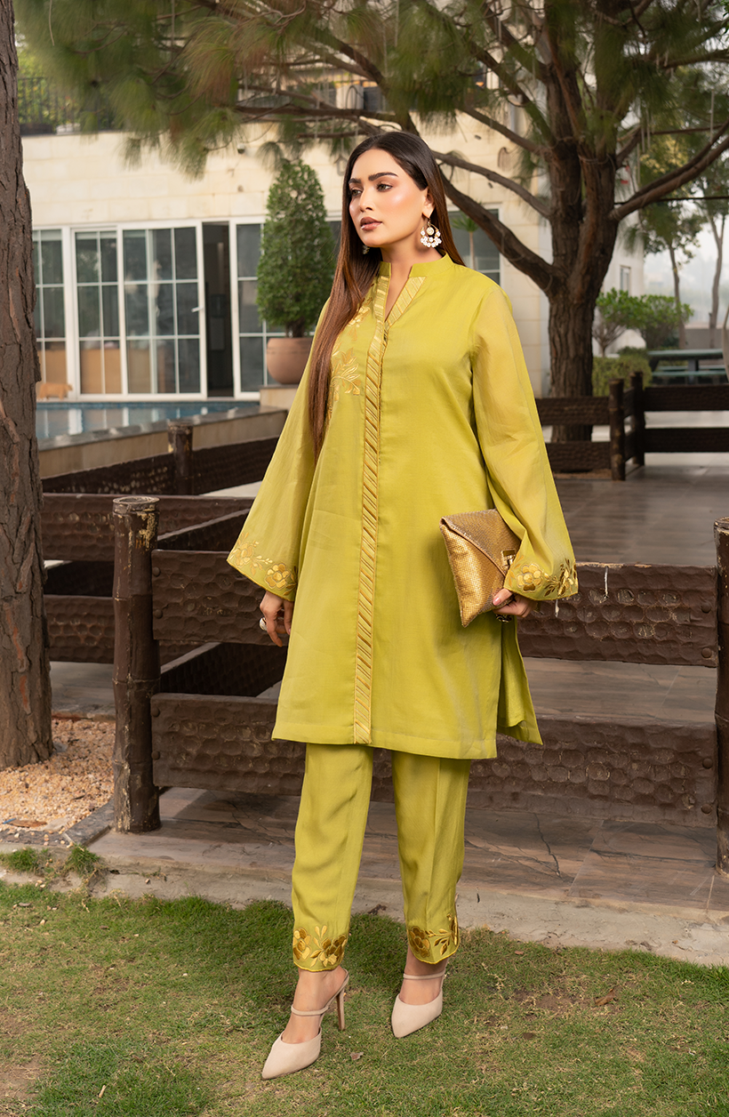 Parrot Green 2 Piece Suit