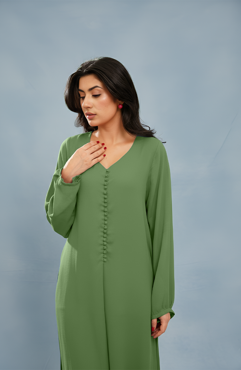 Green Chiffon Set