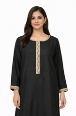 Black with Gold Lace 2 Piece