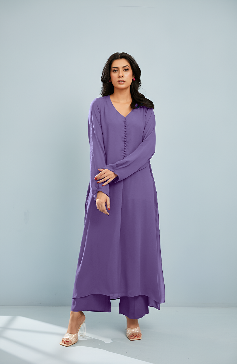 Lavender Chiffon Set