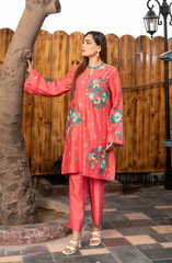 Pink Linen 2 Piece Suit