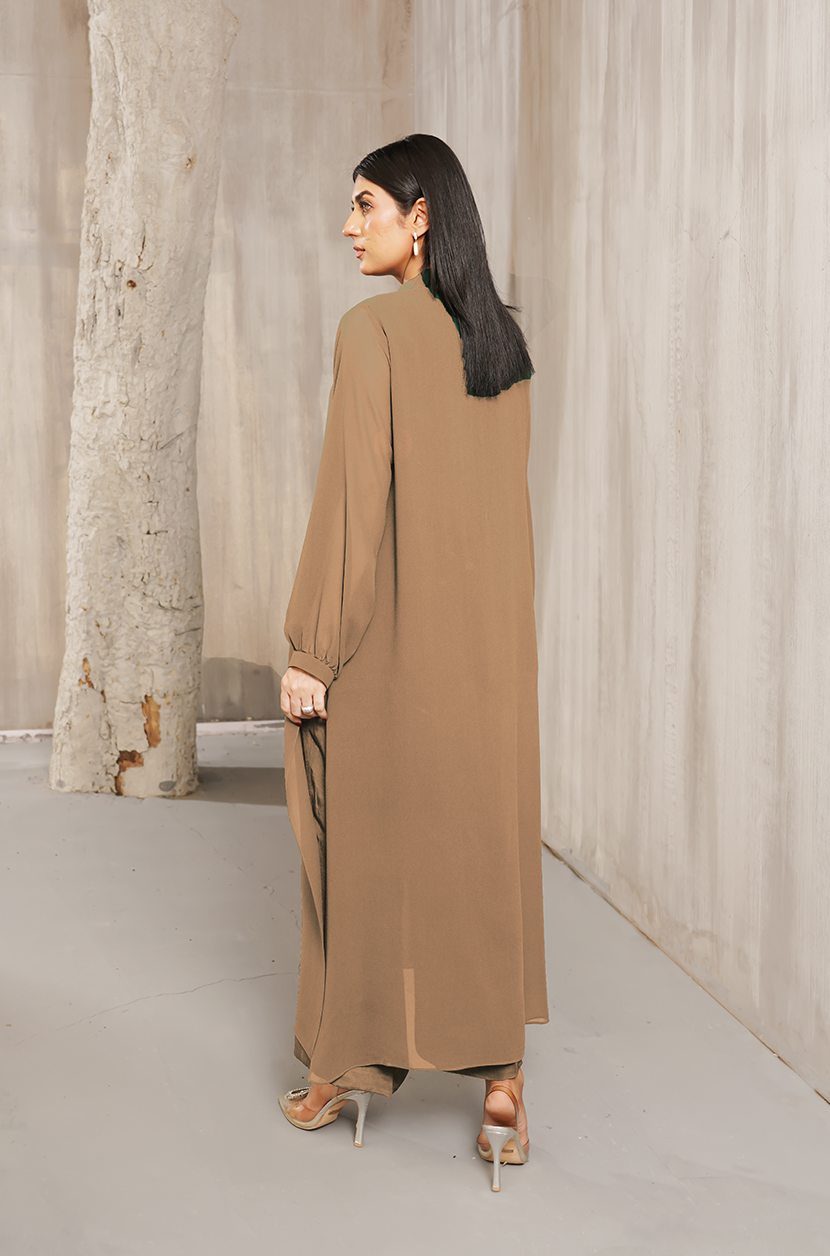 Light Brown Chiffon Set