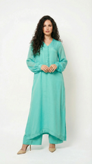 Turquoise Chiffon Set