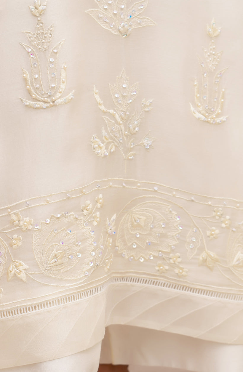 Ivory Embroidered Set