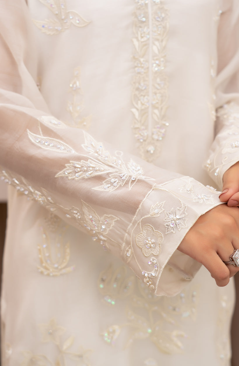 Ivory Embroidered Set