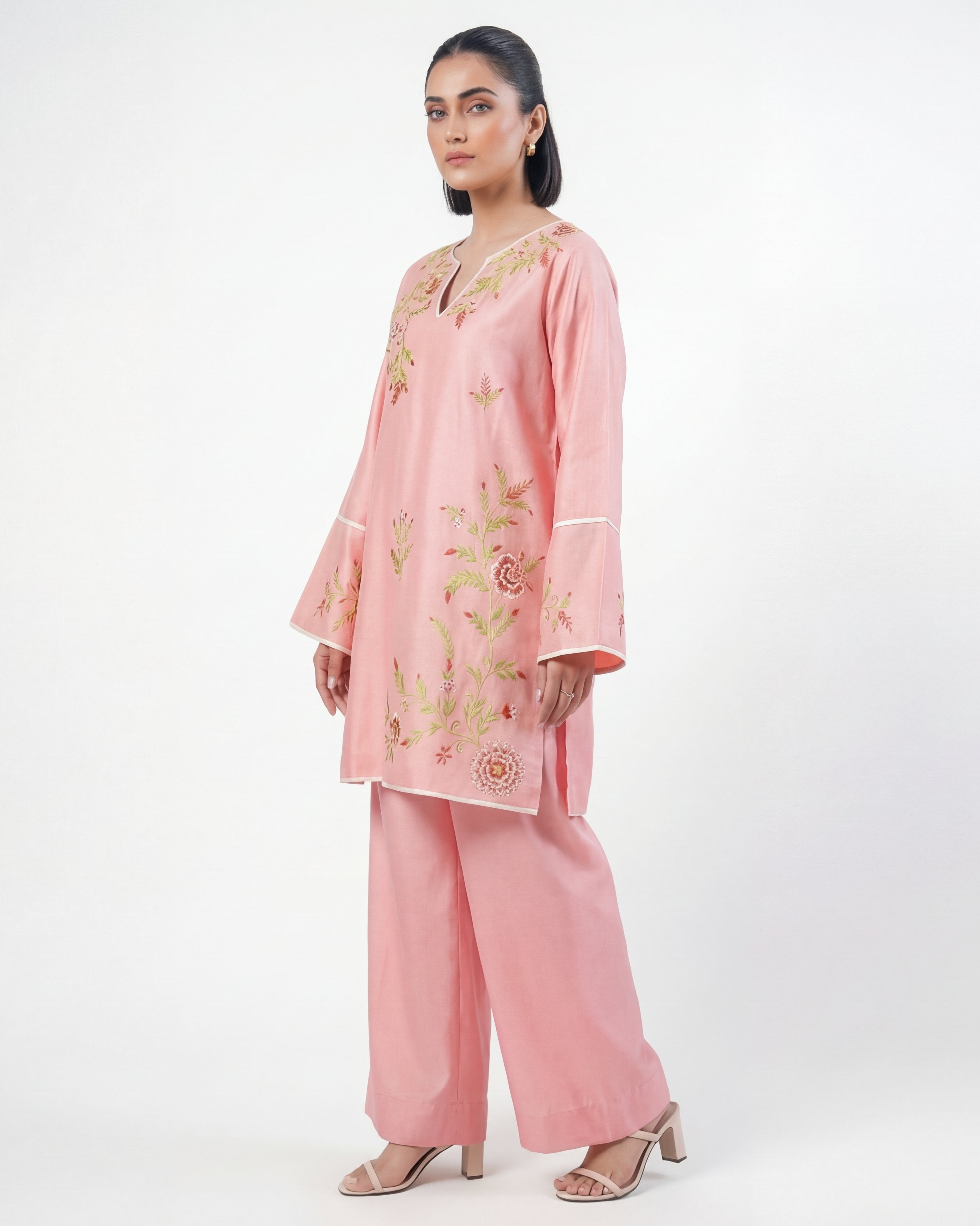 Gulzar Blush Embroidered Set