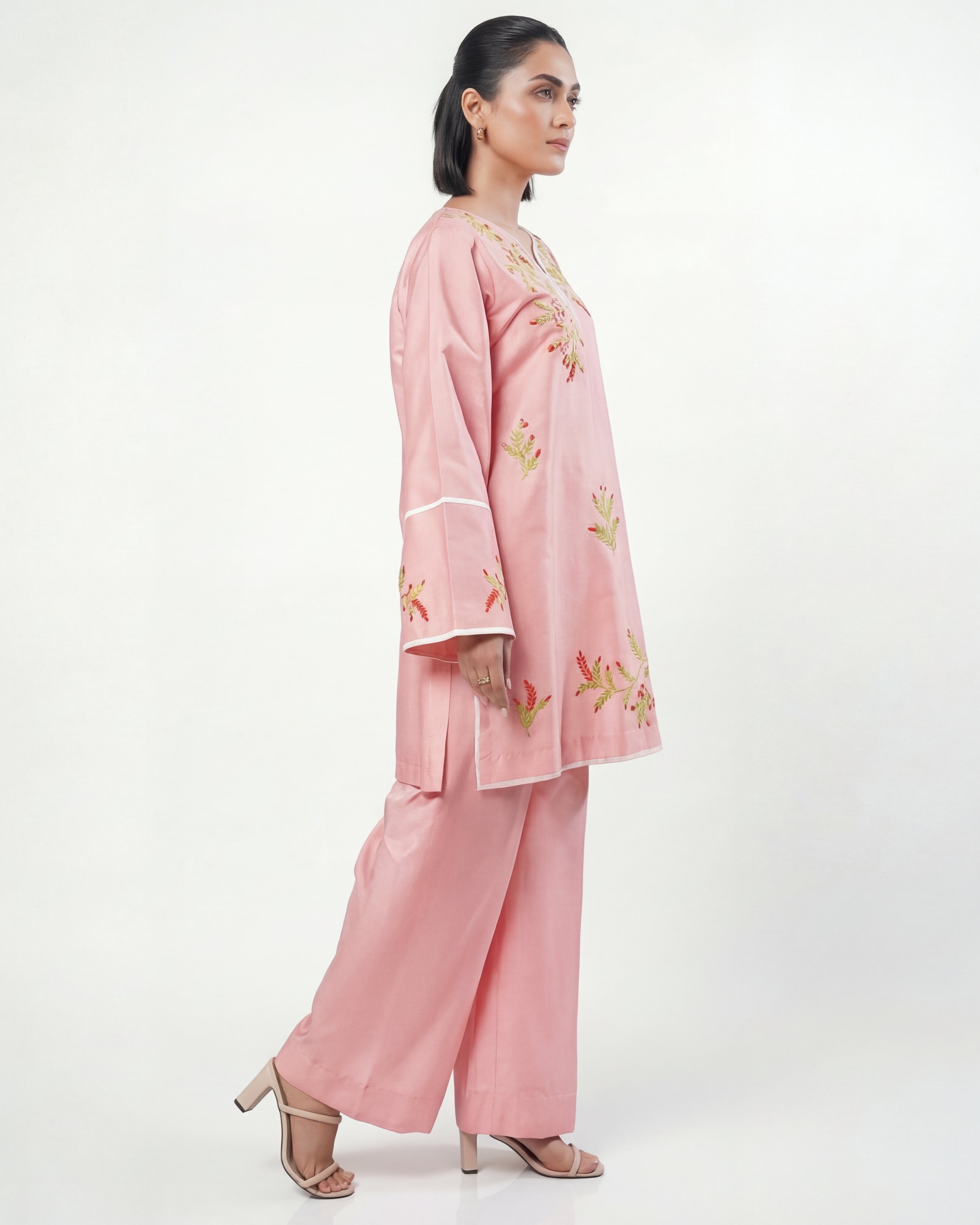 Gulzar Blush Embroidered Set