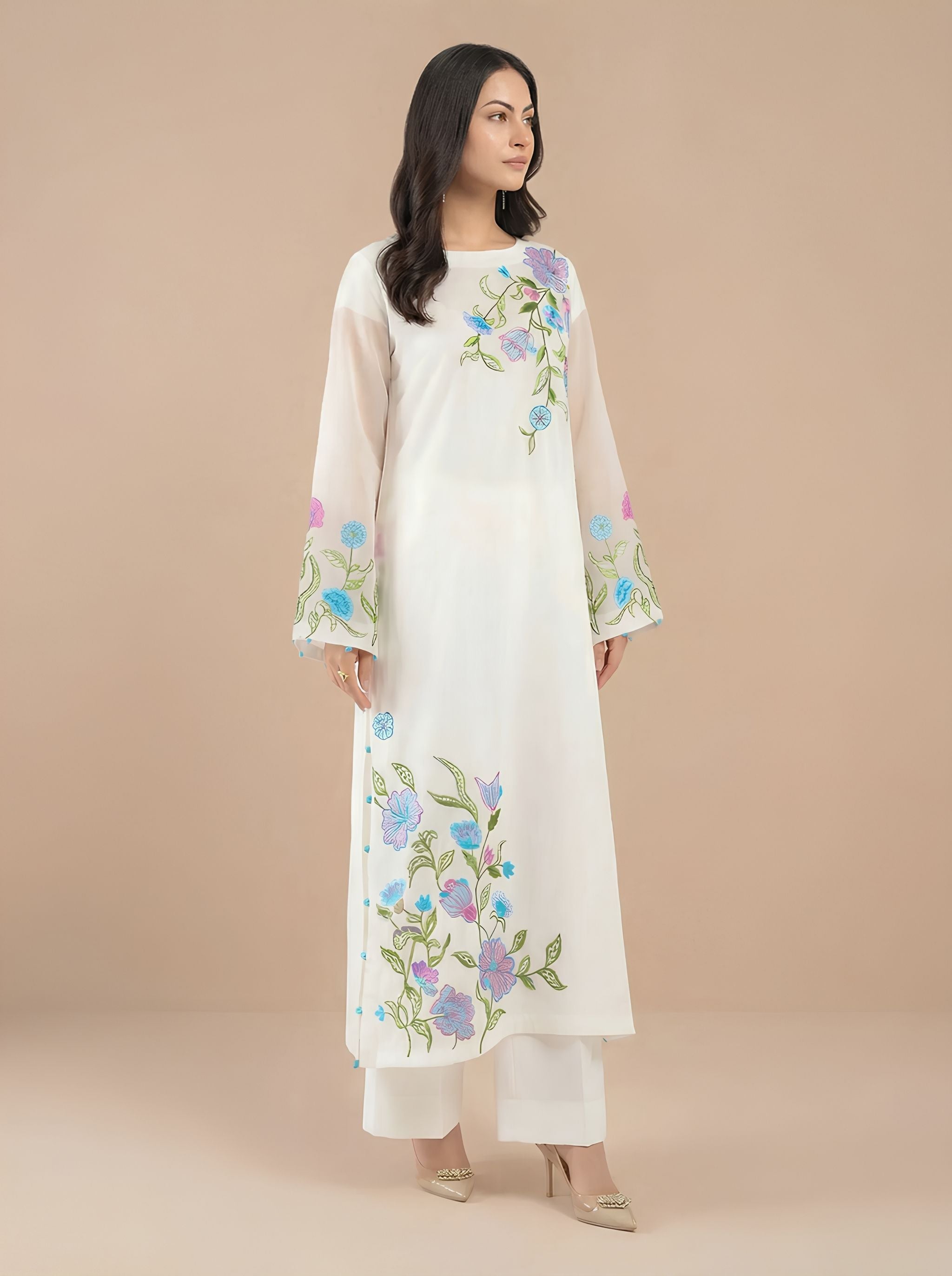 Floral Meadows Embroidered Set