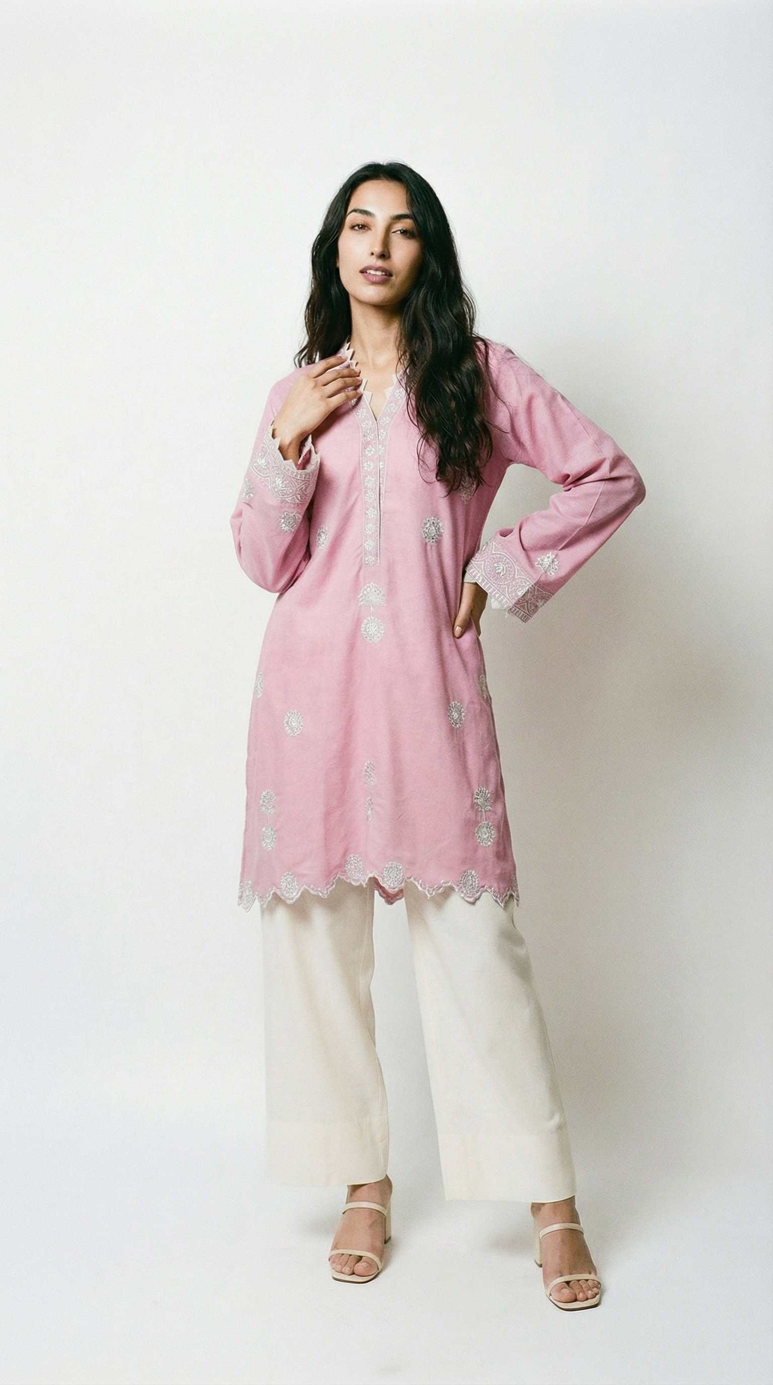 Nargis Blush Embroidered Set