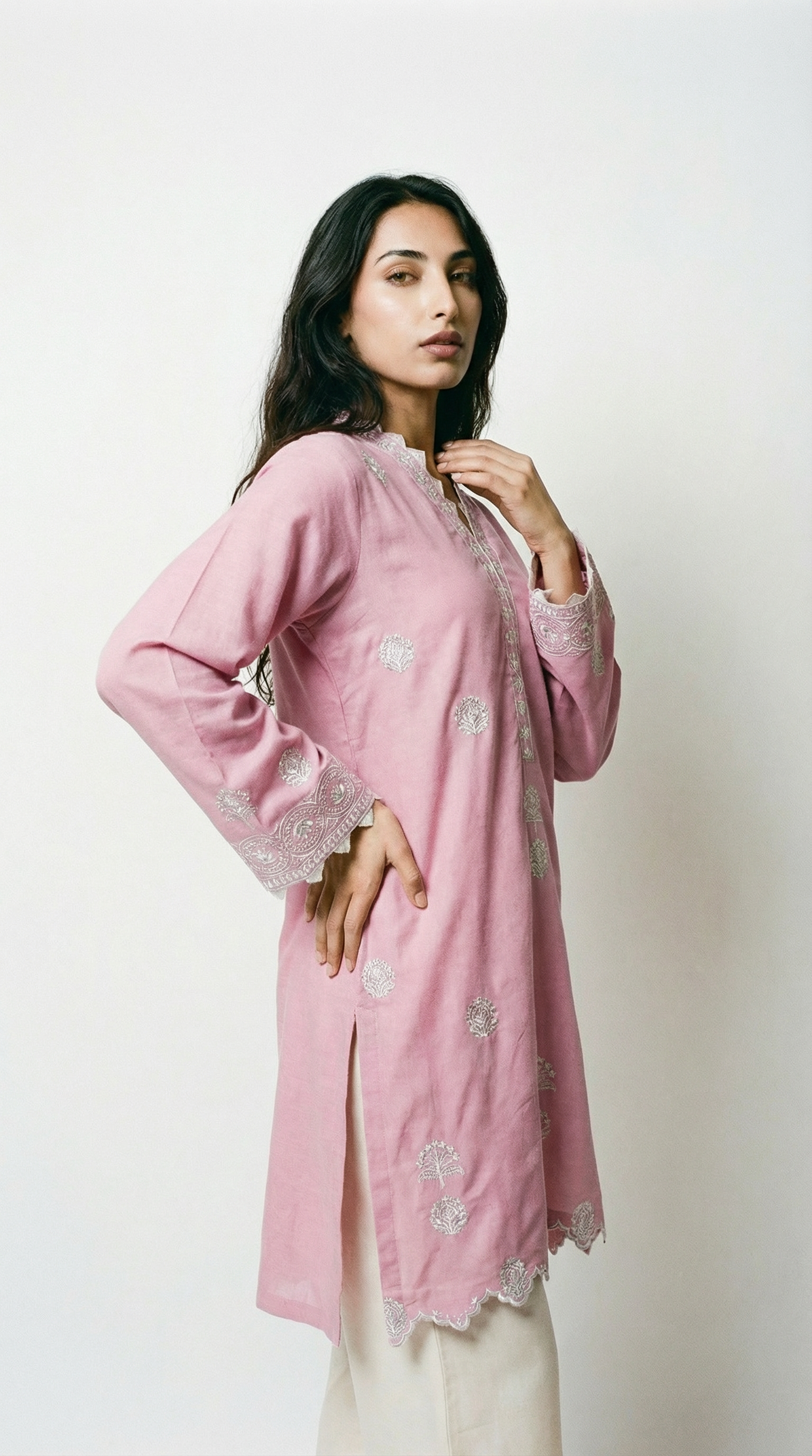 Nargis Blush Embroidered Set