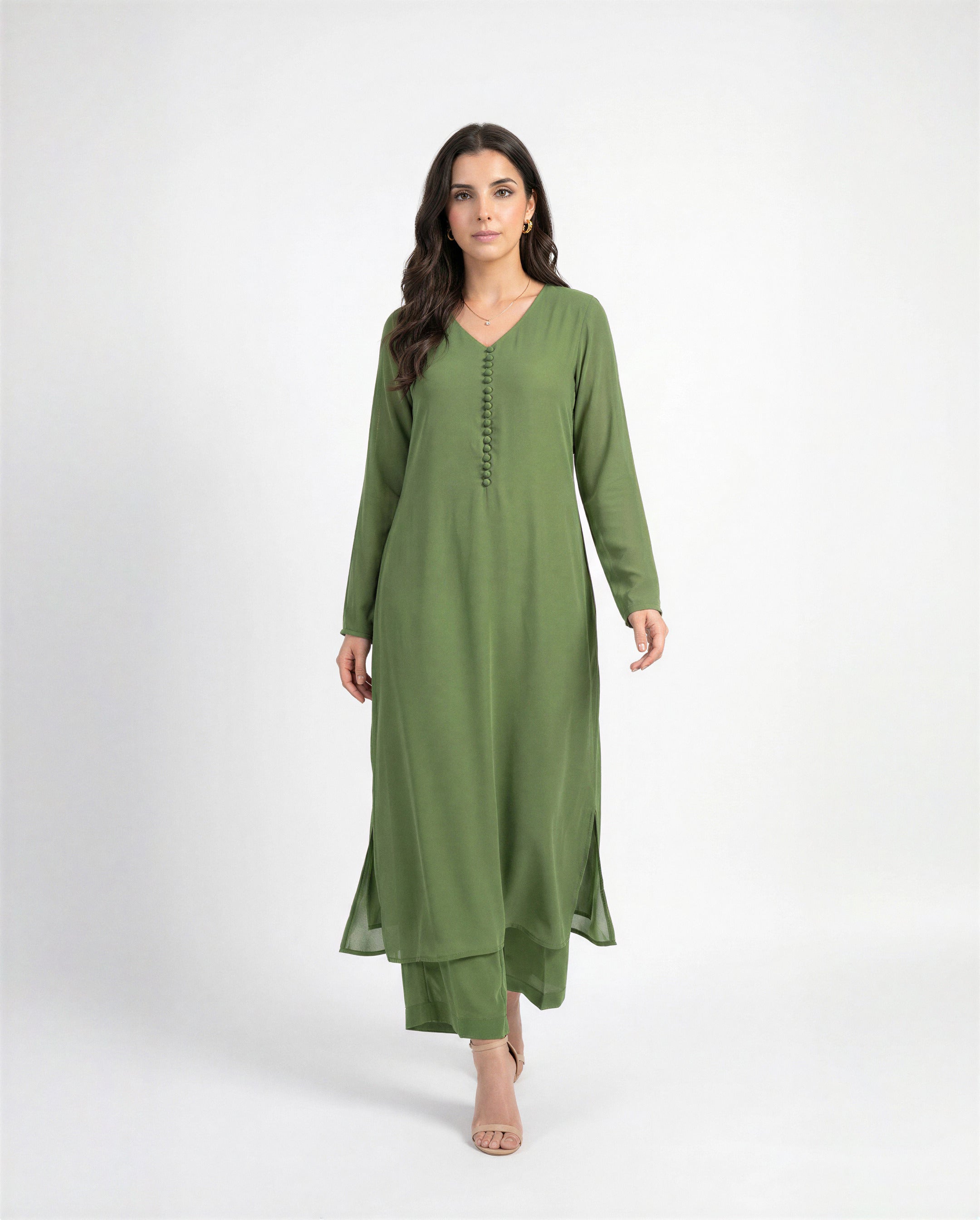 Green Chiffon Set