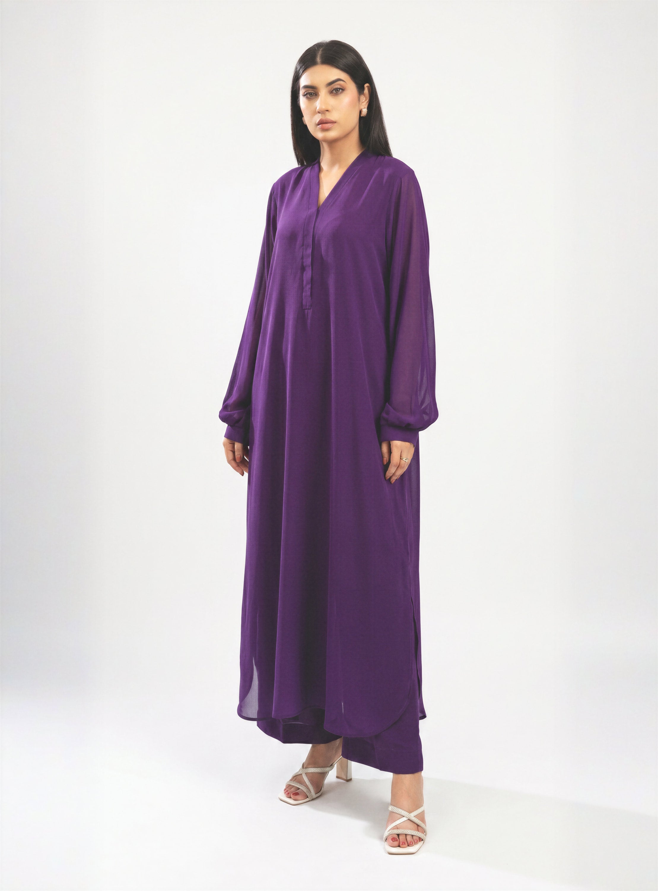 Purple Chiffon Set