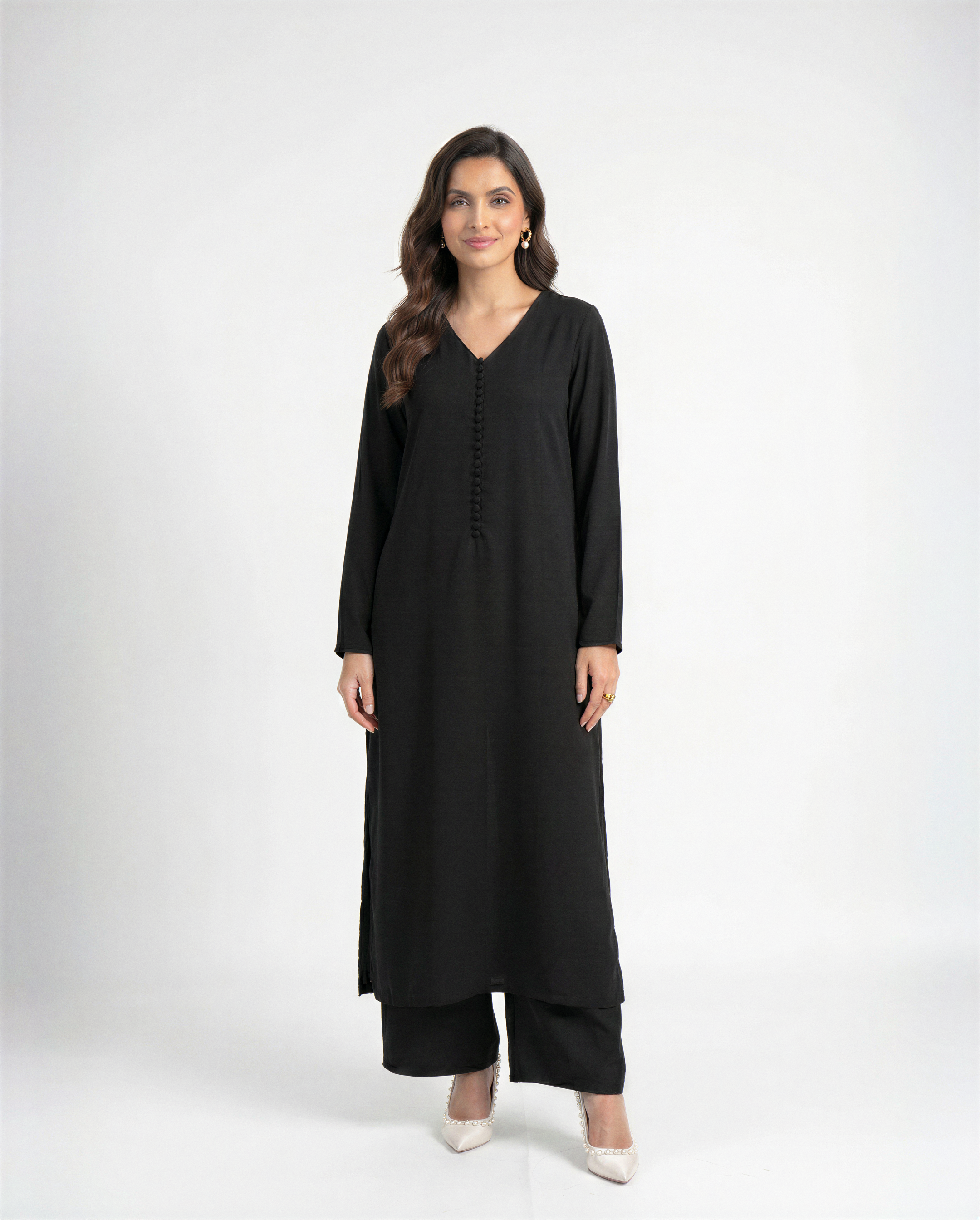 Black Chiffon Set
