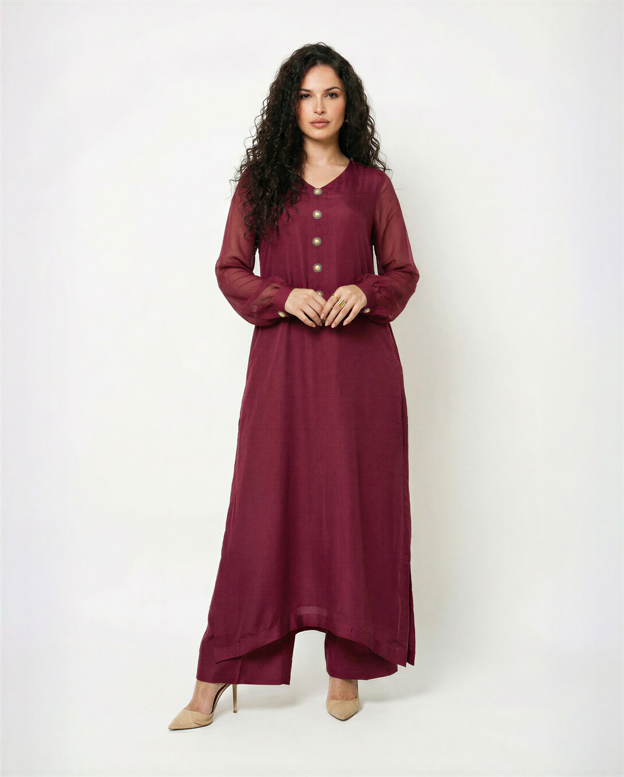 Rose Chiffon Set