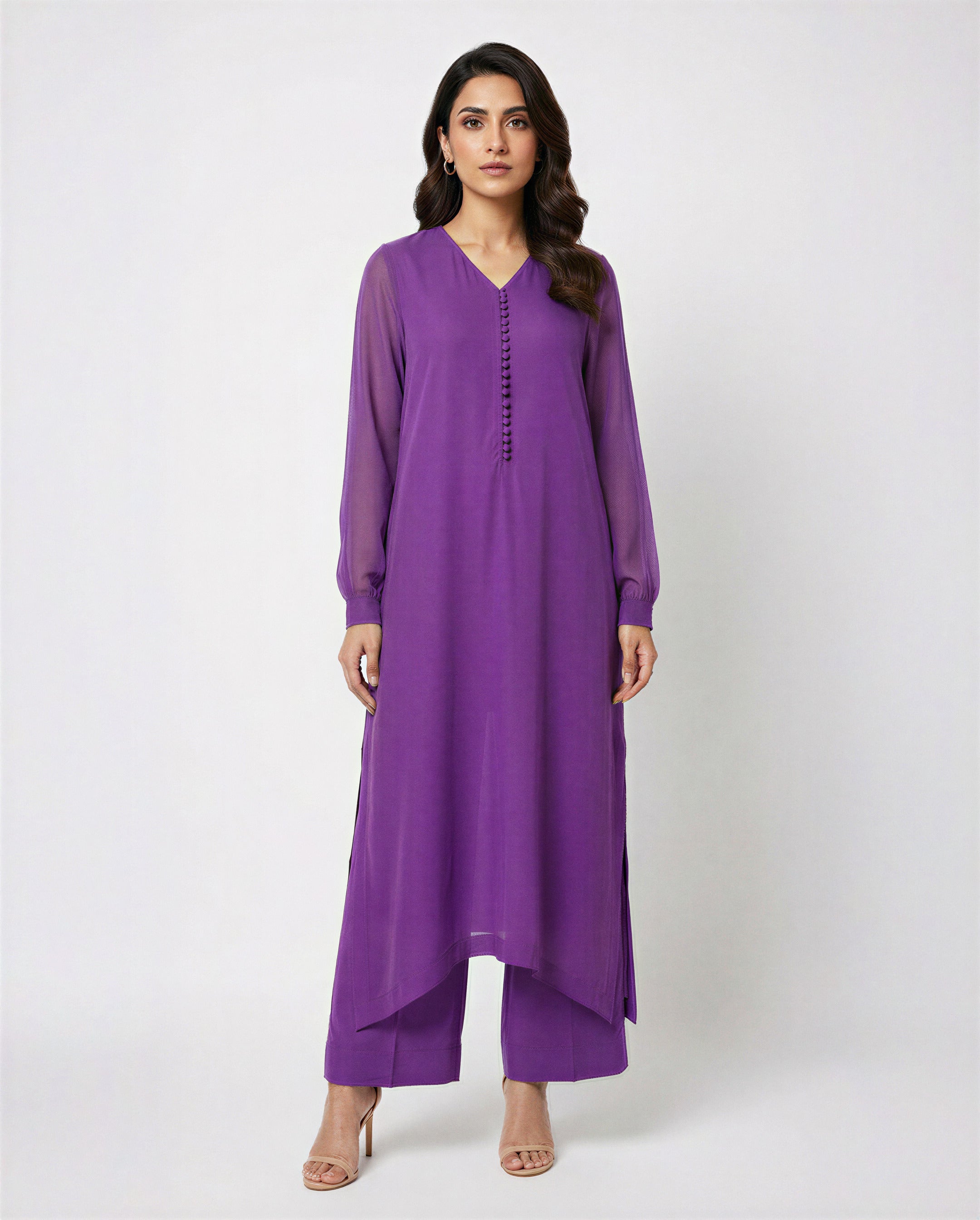 Lavender Chiffon Set