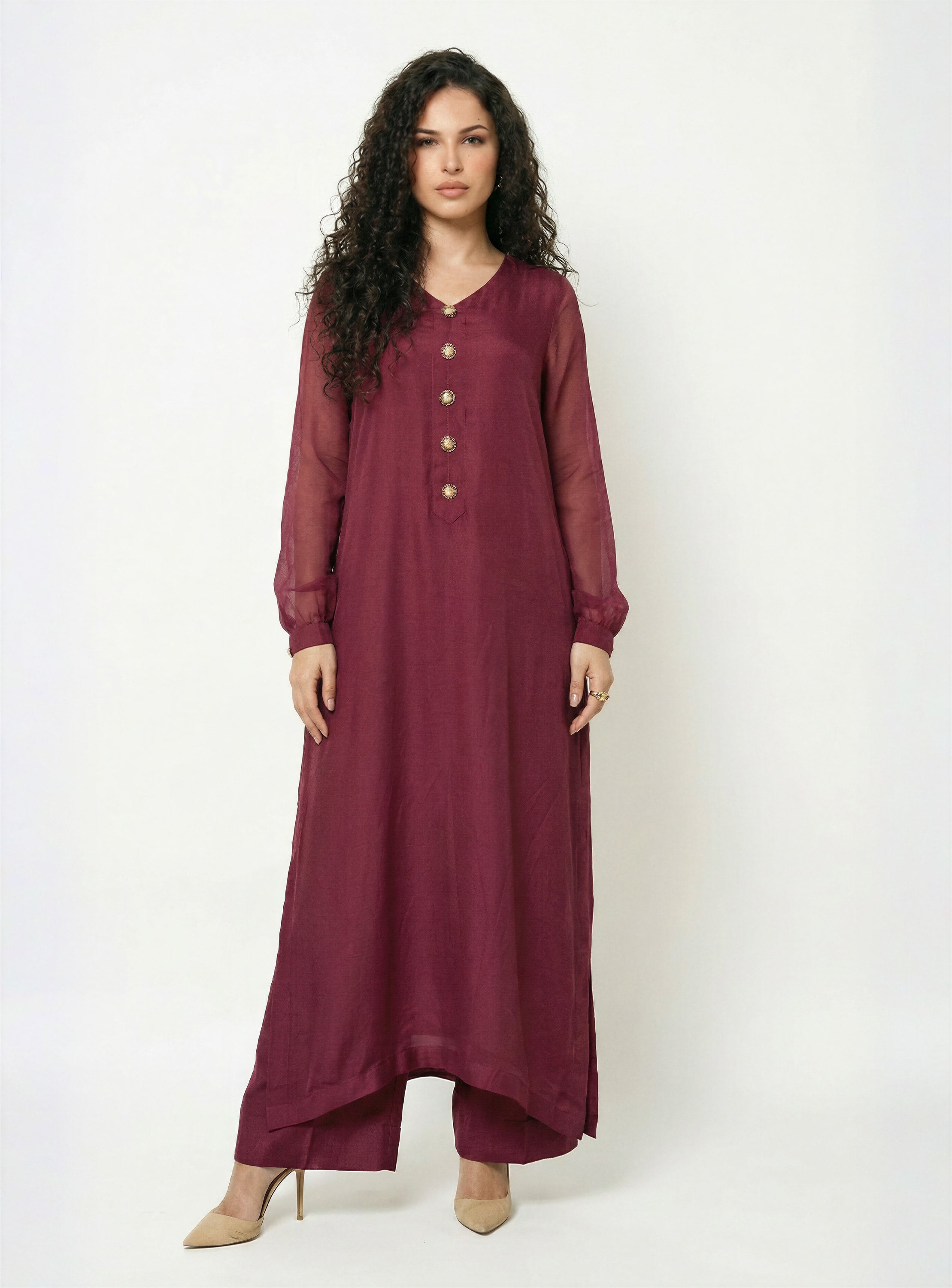 Rose Chiffon Set