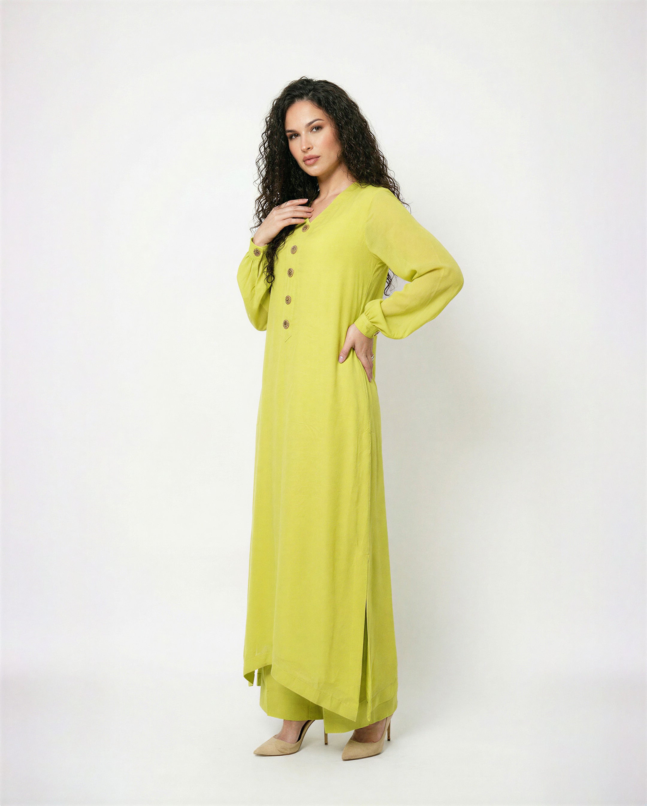 Lime Chiffon Set