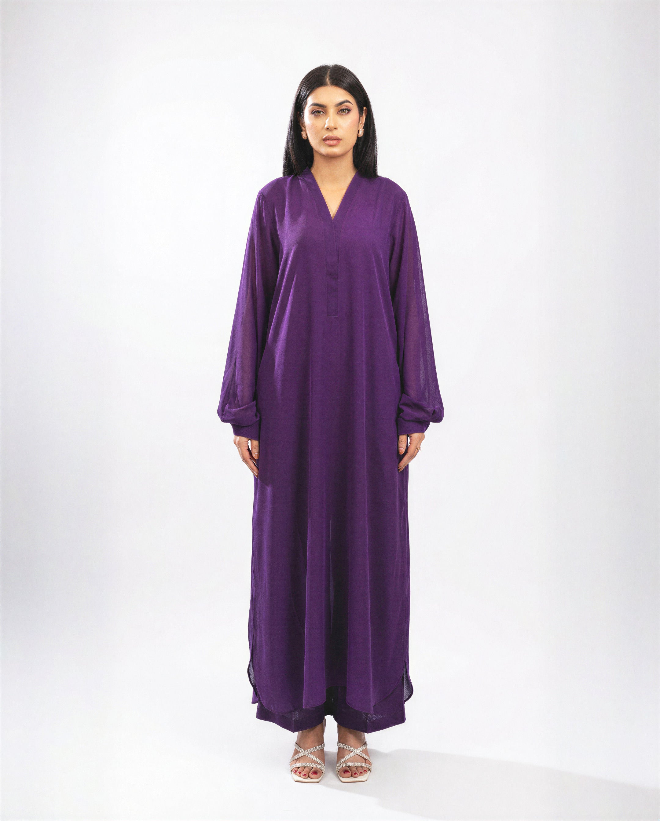 Purple Chiffon Set