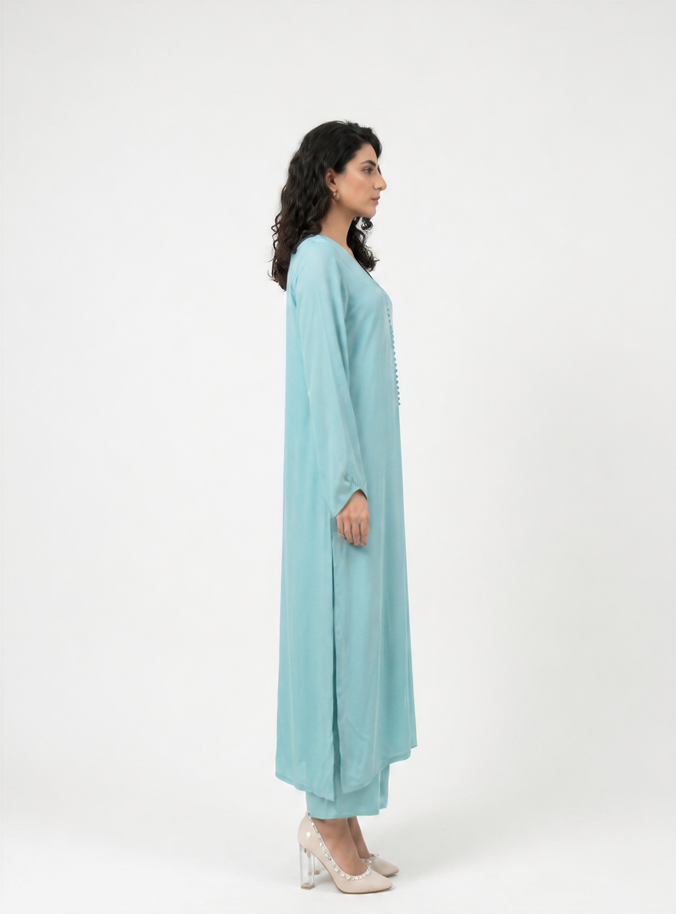 Light Blue Chiffon Set
